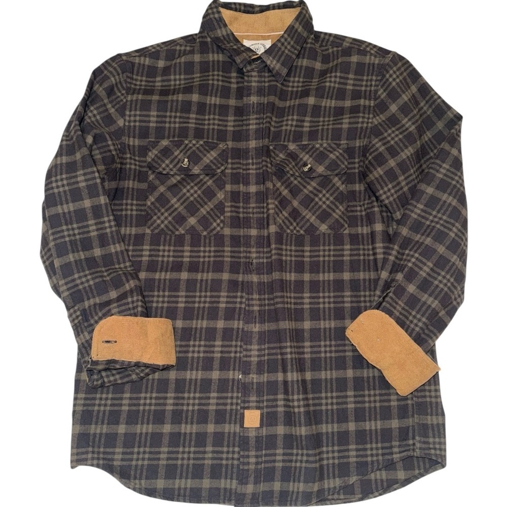Dubinik® Customized Version Mens Flannel Shirt Long Sleeve Button Down Med - Picture 2 of 7